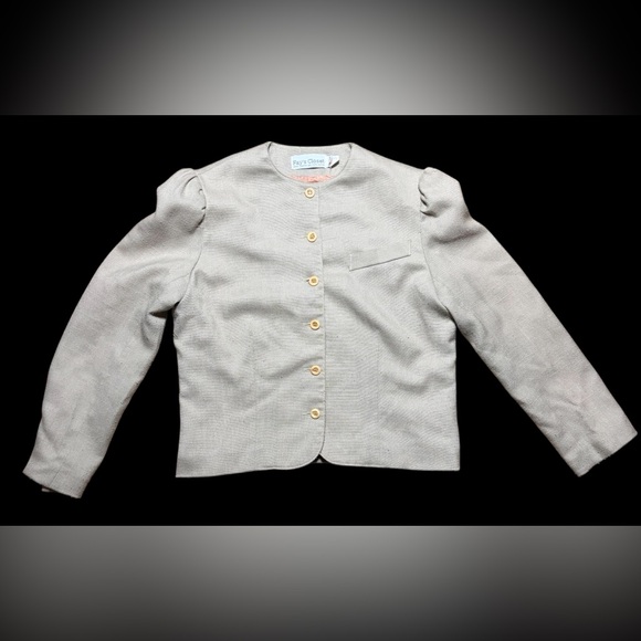 Light Tan Button-Front Jacket - Picture 9 of 15